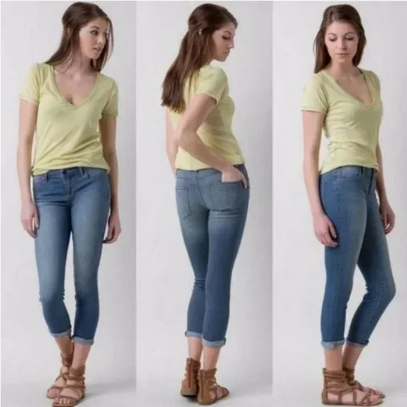 Free People Roller Crop Medium Wash Jeans - Picture 7 of 8